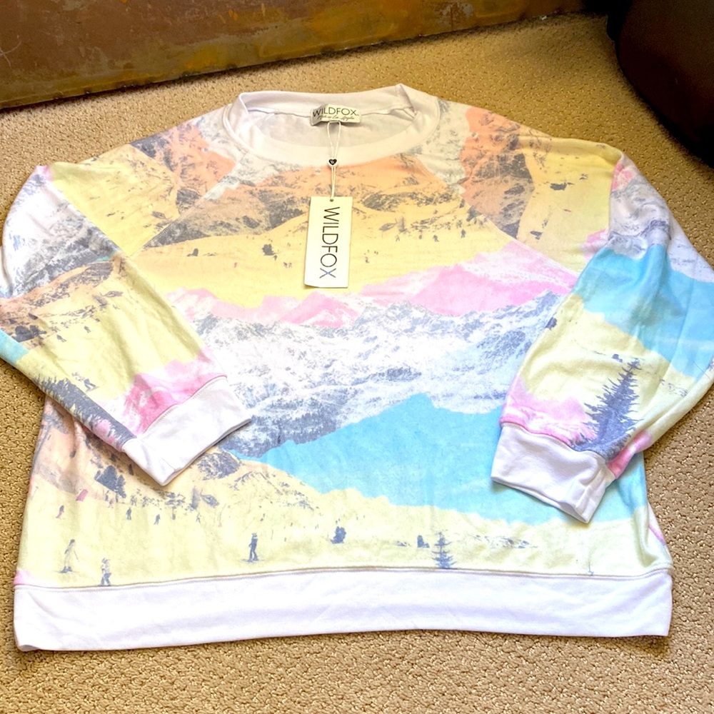 BNWT Wildfox Ski Jumper Sweatshirt M